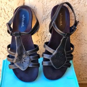 White mountain Black sandals